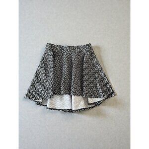 GRETHEL Black White High Low Skirt Size XS